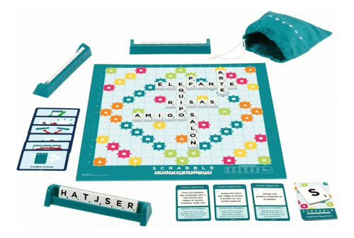 Scrabble, Juego De Mesa 2 En 1, Original Mattel,