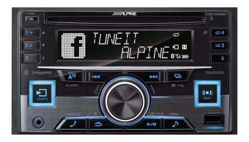 Estéreo para auto Alpine CDE-W265BT con USB y bluetooth