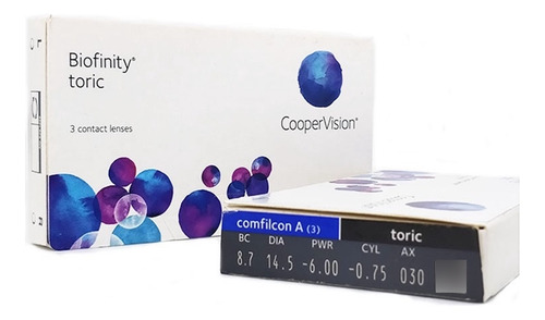 Lente De Contacto + Coopervision + Biofinity Toric Xr