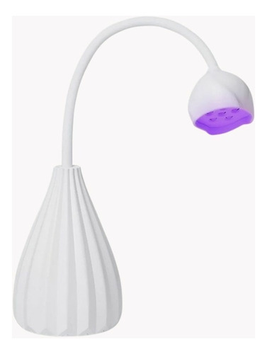 Cabina Flor Led Uv Precurado Soft Gel + Regalo Sorpresa Blanco