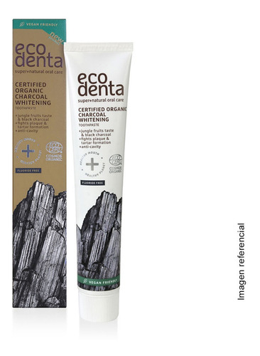 Pasta Eco Denta Blanqueadora Organica Con Carbon 75 Ml