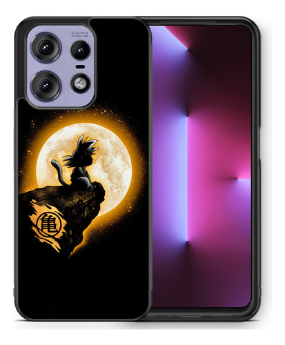 Funda Para Motorola Dragon Ball Son Goku Luna Dorada Anime