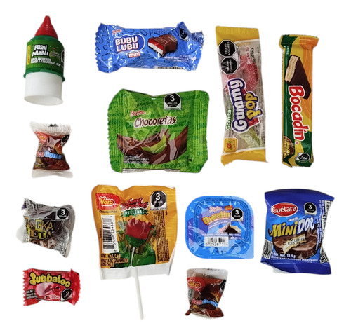 Paquete De Dulces Para Armar 10 Bolos Ó Aguinaldos