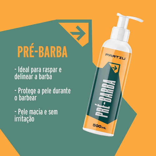 Creme Pré Barba Transparente Profissional 500g Vigor Partiu