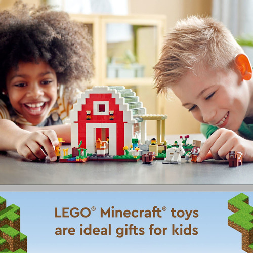 Set De Juguetes De Construcción Lego Minecraft The Red Barn