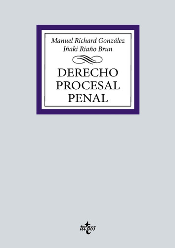 Libro: Derecho Procesal Penal. Richard González, Manuel. Tec
