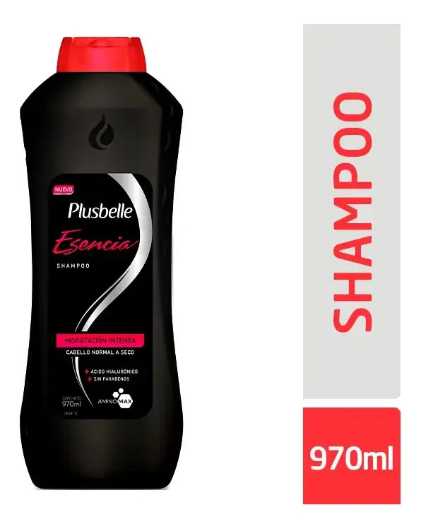 Shampoo Plusbelle Esencia Hidratacion Intensa Sin Parabenos