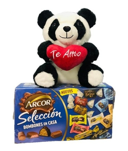  Peluche Con Bombones Combo San Valentin En Golosinar