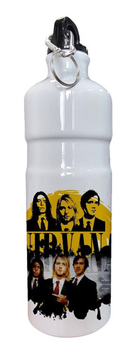 Botella Aluminio De Agua Grupo Nirvana Figuras