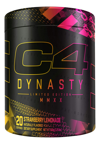 Cellucor C4 Dynasty Mmxx - Polvo De Limonada De Fresa | Supl