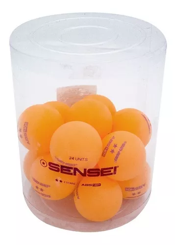 Pelota Ping Pong Sensei 6 un, 3 estrellas Naranja