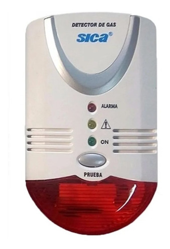 Detector De Gas Natural Y Envasado Sica 220v Alarma Derplast