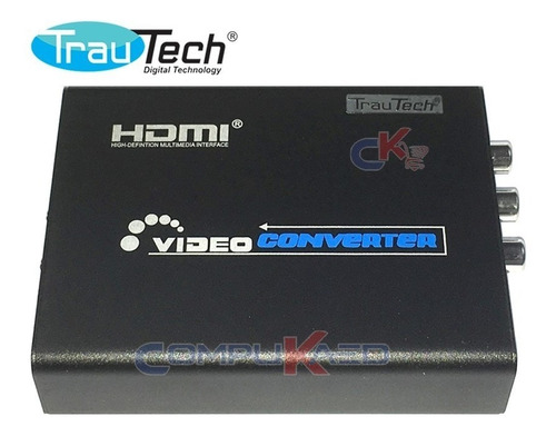 Conversor De Hdmi A Rca Trautech Audio Video De Pc Hdmi A Tv