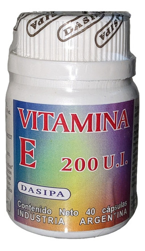 Vitamina E 200 Ui X 40 Comprimidos Dasipa