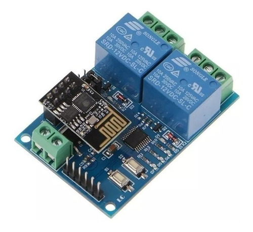 Módulo Relé 2 Canais 5v Wifi Iot Esp8266 - Pronta Entrega! 