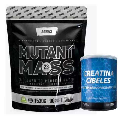 Combo Muscular Mutant Mass 1.5kg + Creatina Cibeles 150g