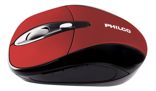 Mouse Óptico Inalámbrico Philco 245wr Rojo