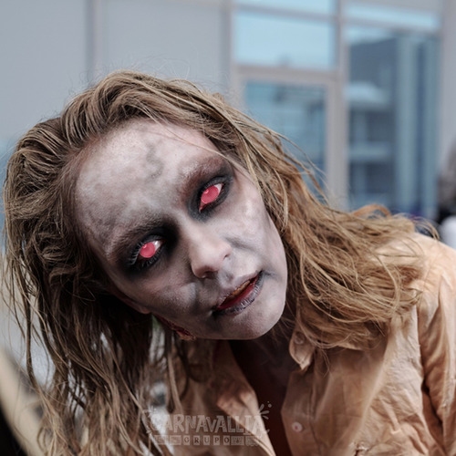 Imagen 7 de 10 de Pupilentes Red Rojos Completos Disfraz Halloween Cosplay