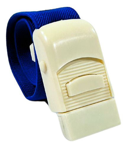 Garrote Infantil Com Trava Em Tecido Azul 35x2,5cm