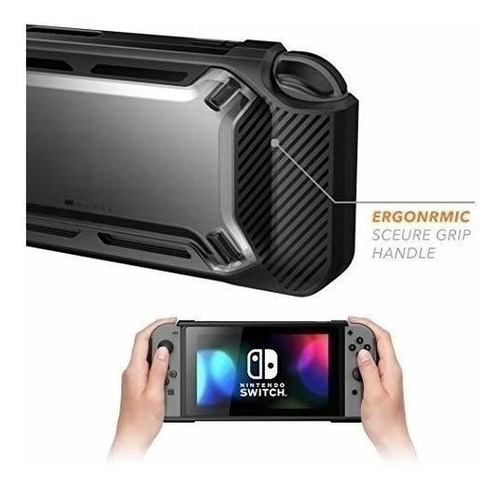 Carcasa Para Nintendo Switch 2017 Resistente Delgado Negro