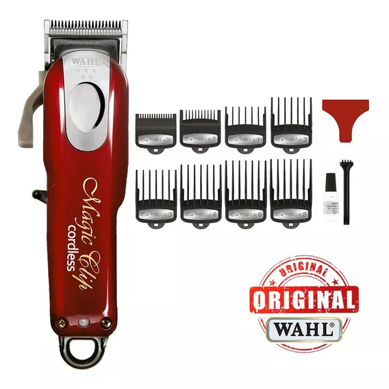 Maquina De Corte Profesional Cordless Magic Clip Color Rojo