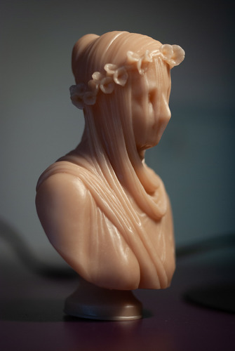 Busto De Estatua Clásica - Vestal Virgen Velada.