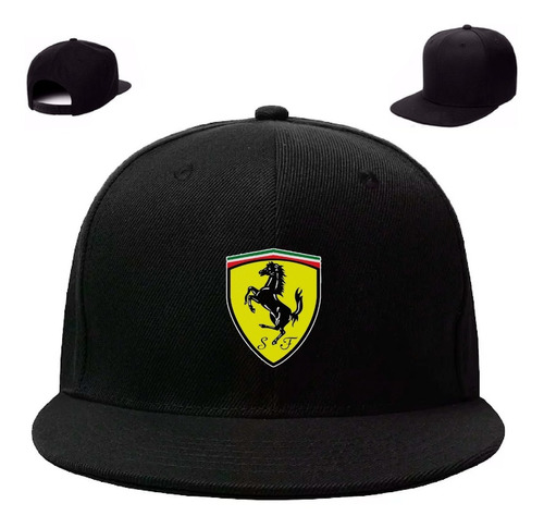 Gorra Plana Ferrari Logo Caballo Escudo Phn