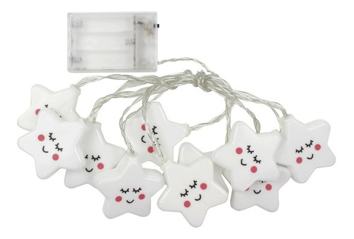 Cordão Estrela Smile 10 Leds 2m