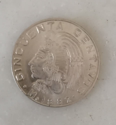 Moneda 50 Centavos Cuauhtemoc De 1981 Sin Circular C. Brillo