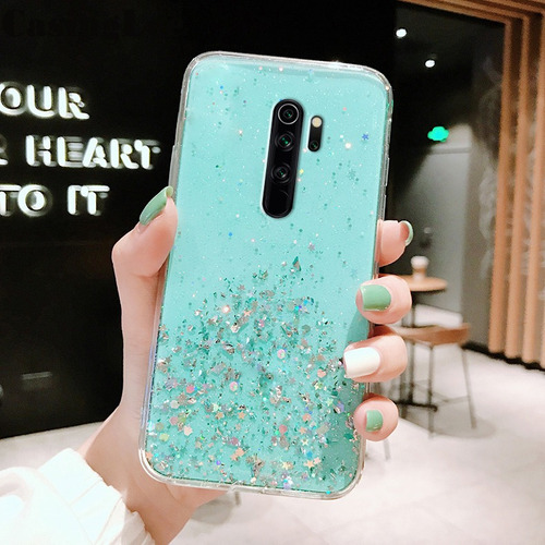 Funda For Redmi Note 8 Pro Case Stars Moon Glitter Bling Co