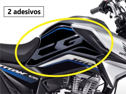 Adesivo Tanque Moto Honda Cg 160 Coelho Nervoso Cinza Grau