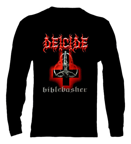 Polera Manga Larga Deicide - Ver 23 - Bible Basher