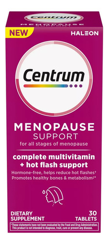 Centrum Apoyo A La Menopausia Y A Los Sofocos 30 Tabletas