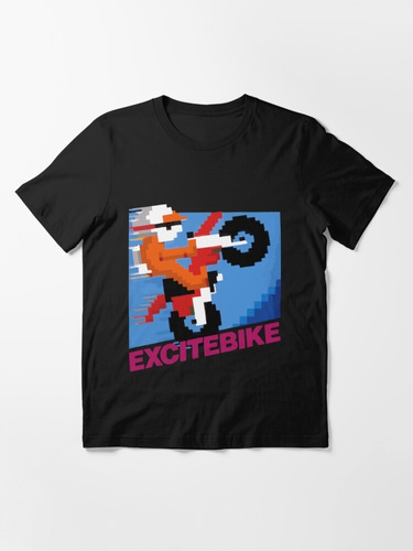 Excitebike Nes 8bit Nintendo Remera Retro Videojuego01