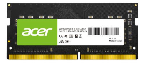 Memoria Acer Sd100 Sodimm Ddr4 8gb 3200mhz Bl.9bwwa.206
