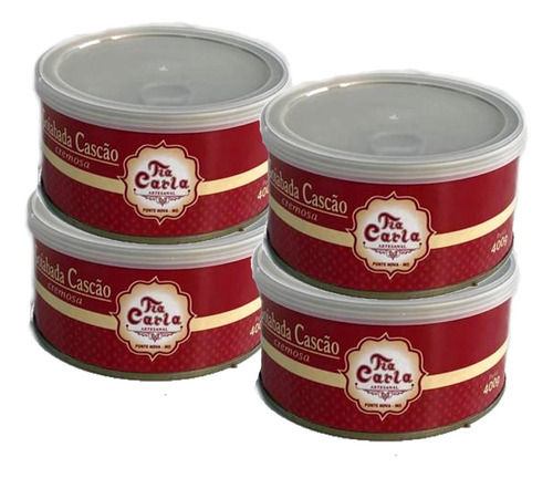 Goiabada Cascao Cremosa Tia Carla Lata 400g (4 Latas)