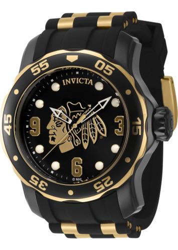 Reloj Invicta Nhl Chicago Blackhawks Para Hombre Con Funda D