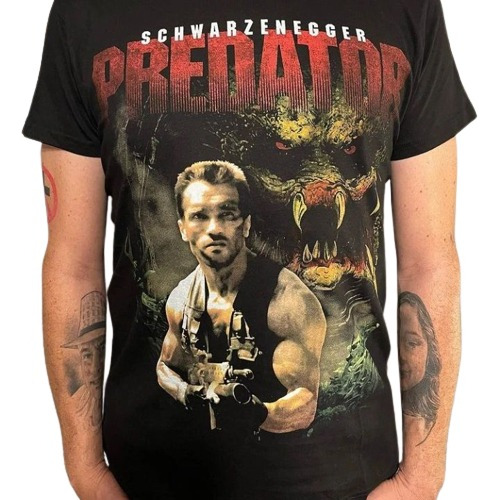 Polera Depredador Arnold Schwarzenegger