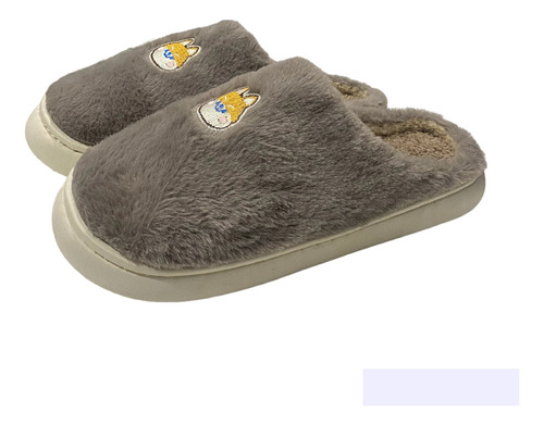 Pantufla Peluda Sticker Gato