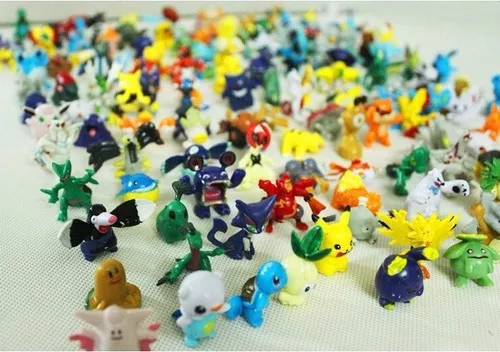 Kit De72 Bonecos Miniatura Lote Pokémon com Pikachu Incluso