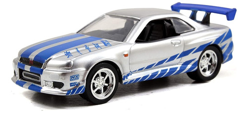 Jada Toys Fast & Furious 1:55 Brian's 2002 Nissan Gt-r R34 B