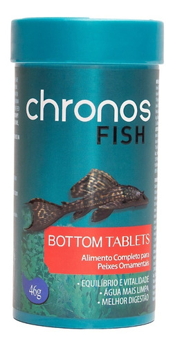 Ração Chronos Fish Bottom Tablets 46g Para Peixes De Fundo