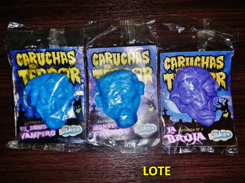 Lote Caruchas Del Terror Monstruos Billiken Titeres De Dedo