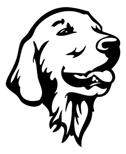 Sticker Calcamonia Para Auto Perro Labrador Retrieve
