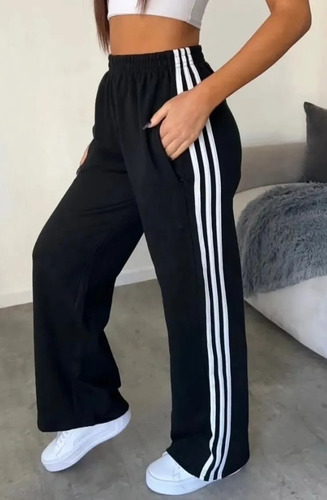 Pack X 2 - Pantalón Jogging Recto 3 Rayas Brands - Mujer