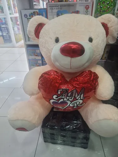 Oso De Peluche Gigante 100cm Con Corazón