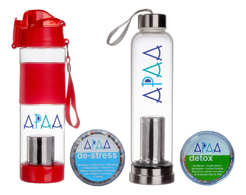 Botellas Alcalinizadoras Apaa Agua Pack 4 Piezas