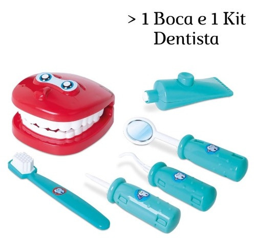 Mini Doutor Kit Dentista Infantil Samba Toys 6 Peças