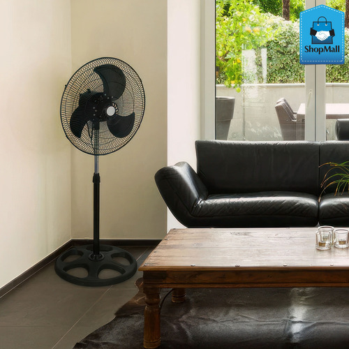 Ventilador 1pz 3 En 1 Negro Con 3 Aspas Metal 18¨de Diámetro