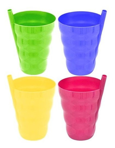 Copa Directa Verde Con Taza De Plastico Paja 10 Oz Con Paja